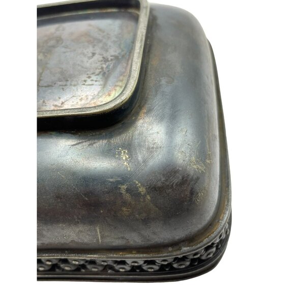 Antique Meriden B Company Quadruple Plated Silver Tone Bowl Candy Trinket Dish - Picture 8 of 16